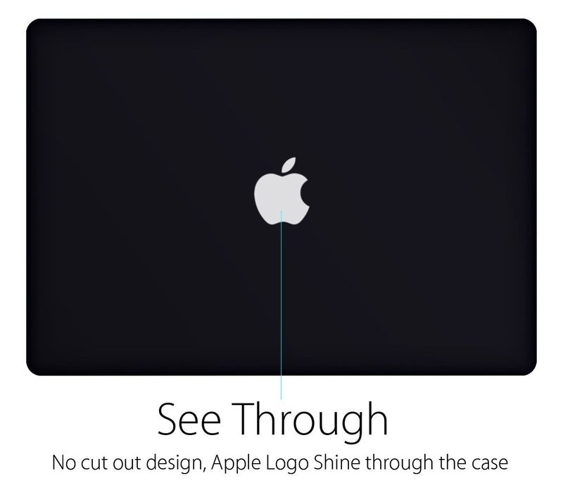 UESWILL 3 in 1 Matte Hard Case Compatible with MacBook Pro (Retina, 15 inch, Mid 2012/2013/2014/Mid 2015), Model A1398, NO CD-ROM, NO Touch Bar + Keyboard Cover and Screen Protector, Black - Image 3